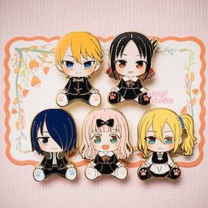 The Romantic Student Council Plush Hard Anime Enamel Pins