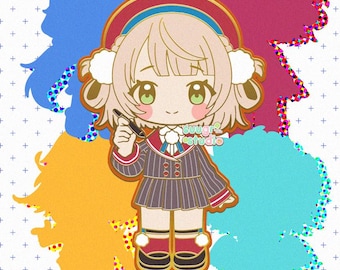 PREORDER - Vtuber Shigure Ui Enamel Pin, Fan Merch