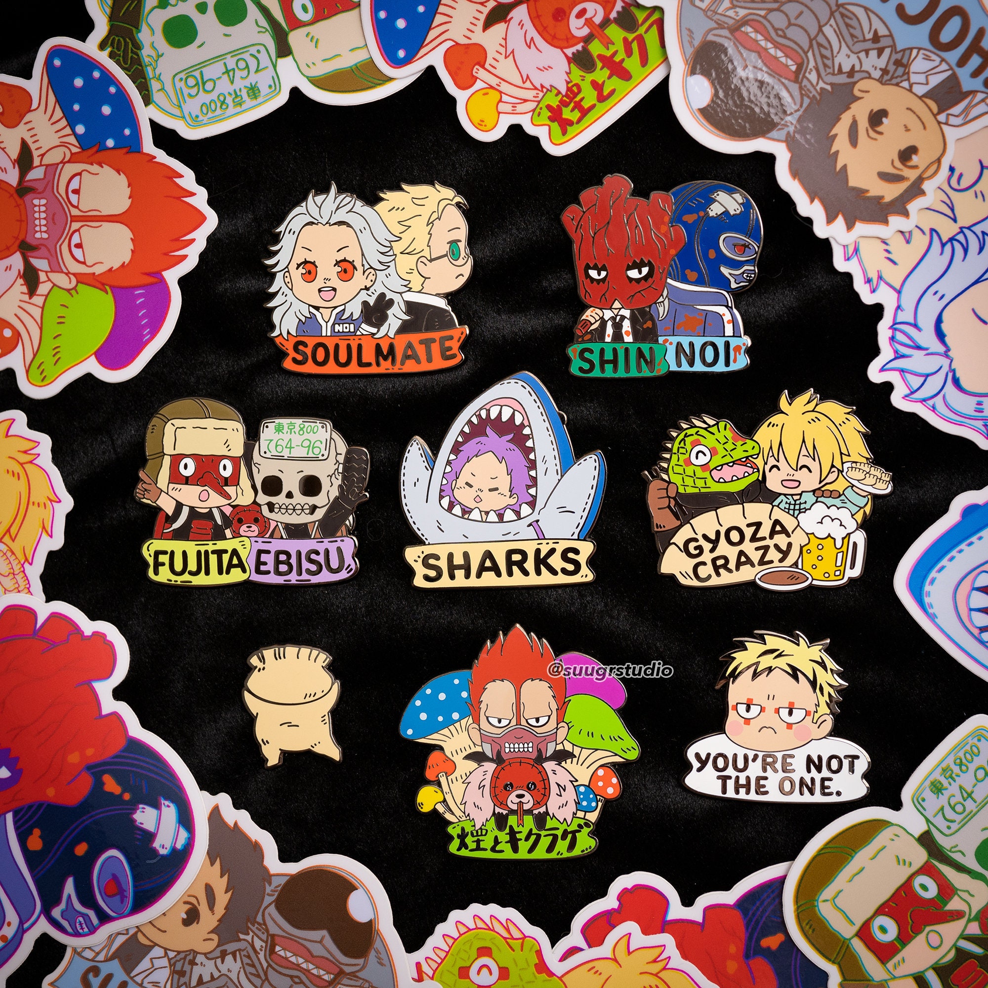 Dorohedoro Hard Enamel Pin Full Set Etsy
