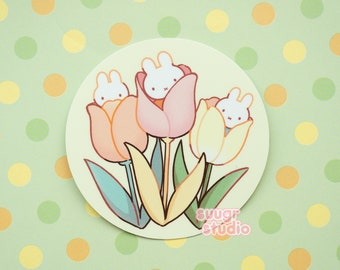 Miffy Tulip 3" Vinyl Sticker, Fan Merch, Mother's Day Gift