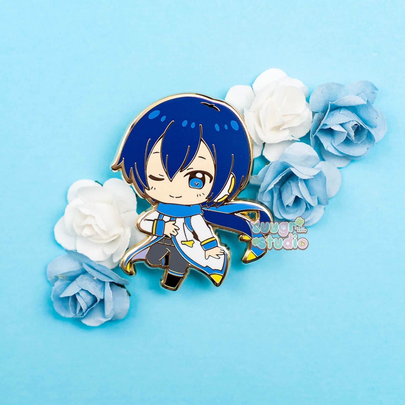 Virtual Vocalist Kaito Hard Enamel Pin - Etsy