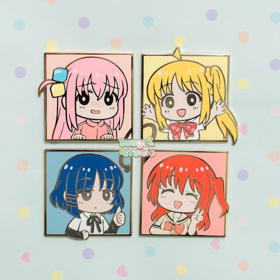 Bocchi and that Band Hard Enamel Pin