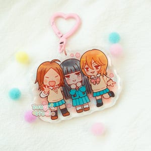 Ayane, Sawako und Chizuru, die bestie Mädchen Acryl Charm Schlüsselanhänger