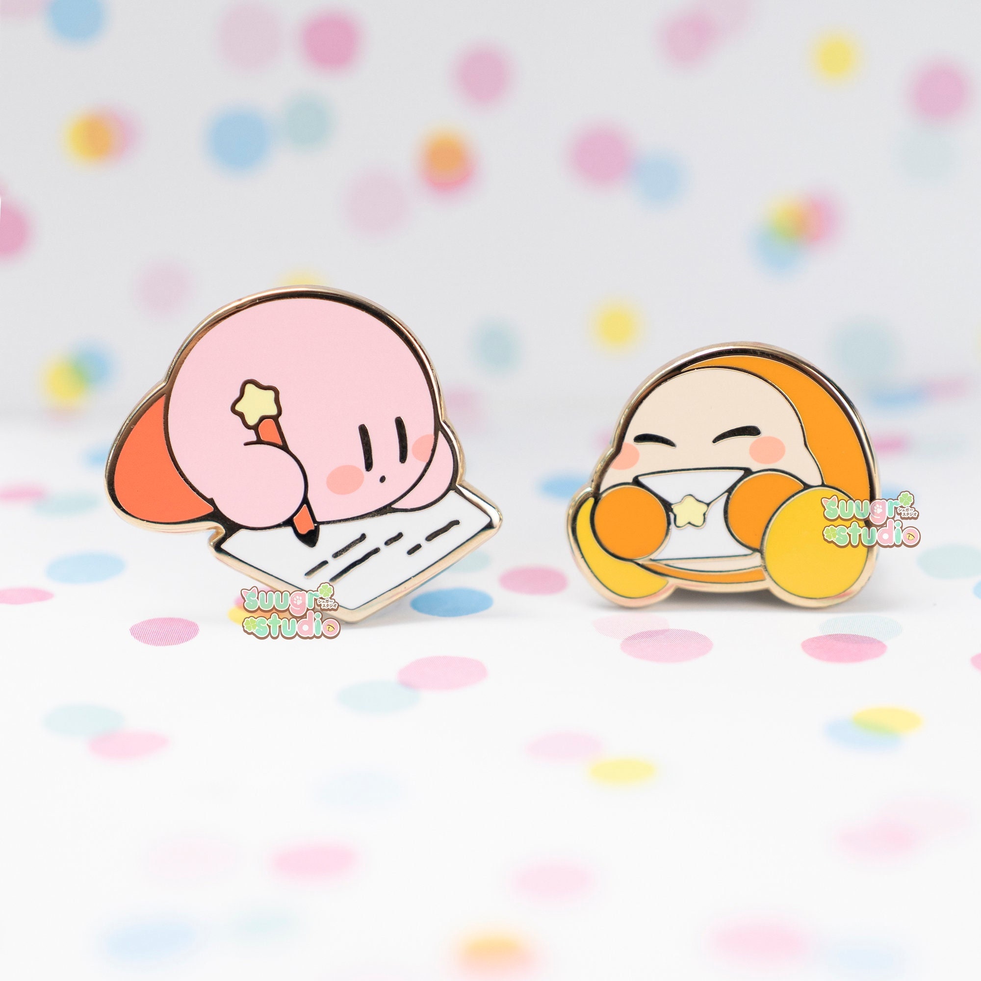 Poyo and Dee "Pen Pals" Hard Enamel Pin