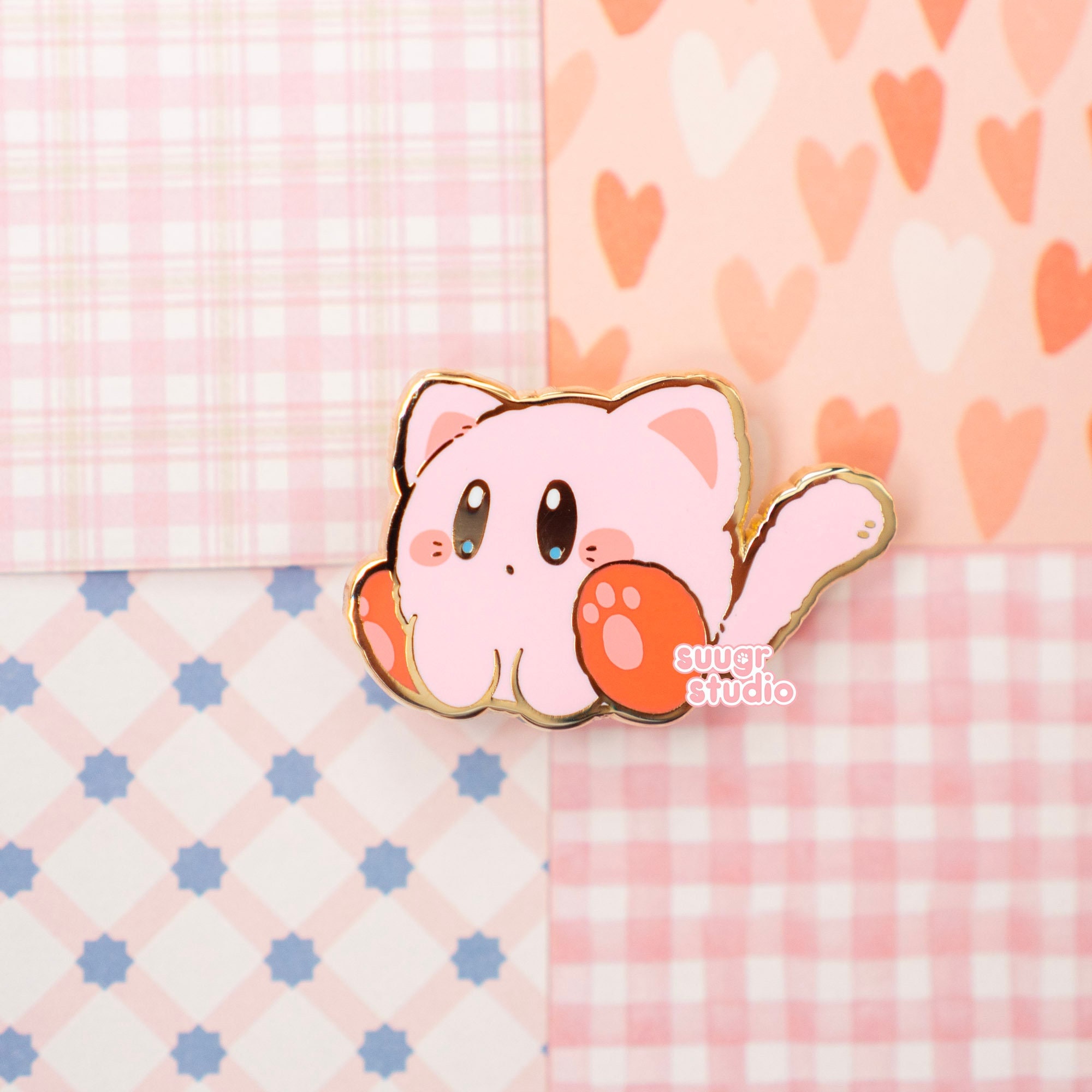 The “Purrby” Cat Poyo Hard Enamel Pin