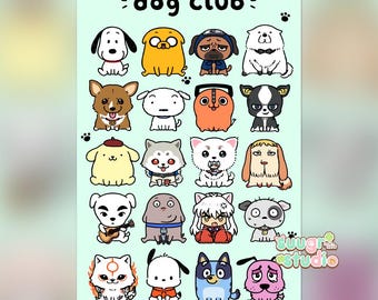 Dog Club Print(Available in 2 Sizes)