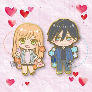 PREORDER - Akane and Yamada Hard Enamel Pin