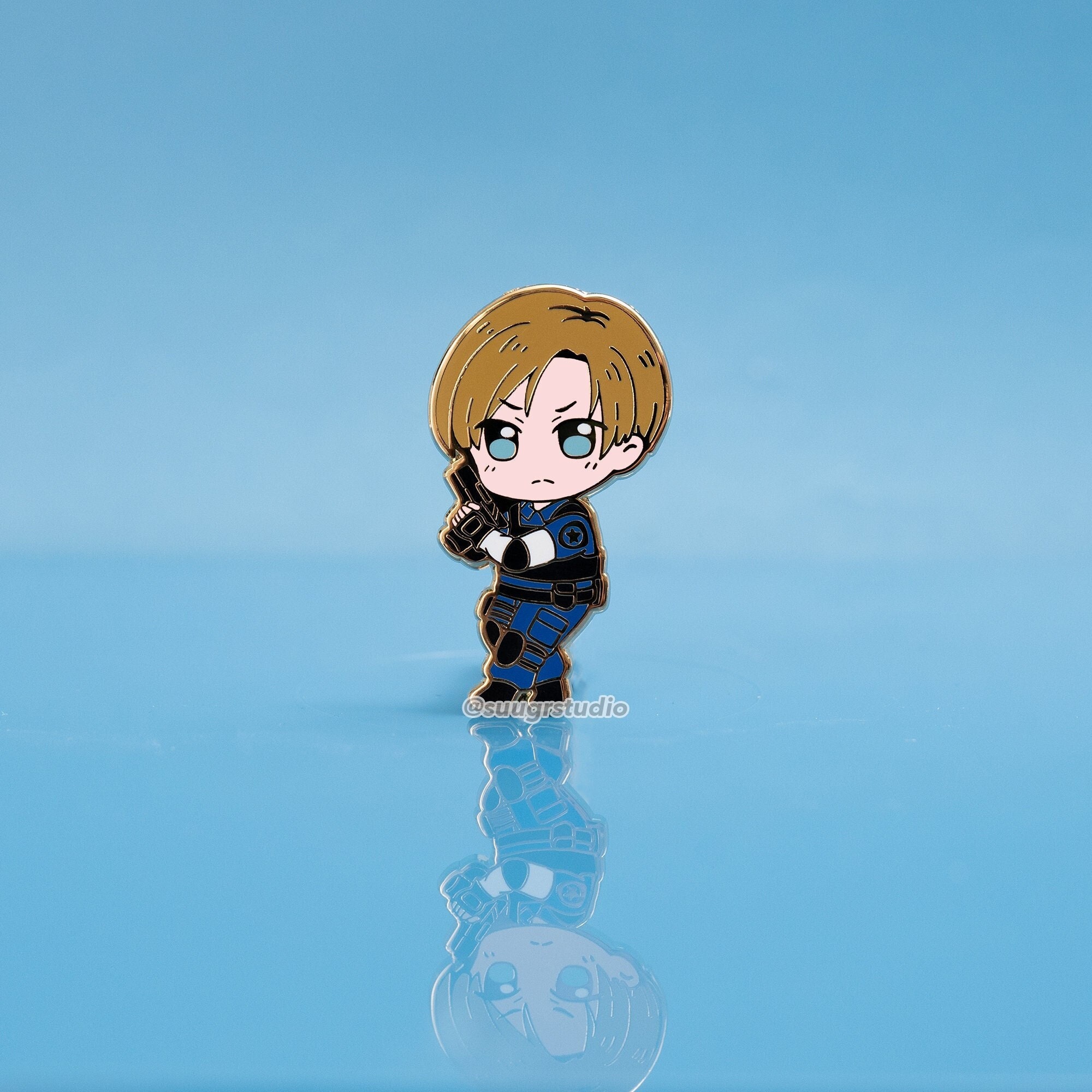 RE Leon Kennedy Hard Enamel Pin