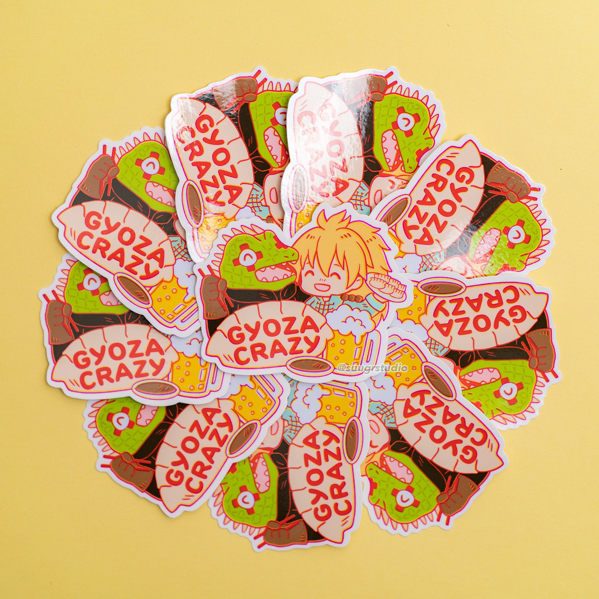 ドロヘドロ「餃子クレイジー」カイマン×ニカイドウ ダイカットビニール