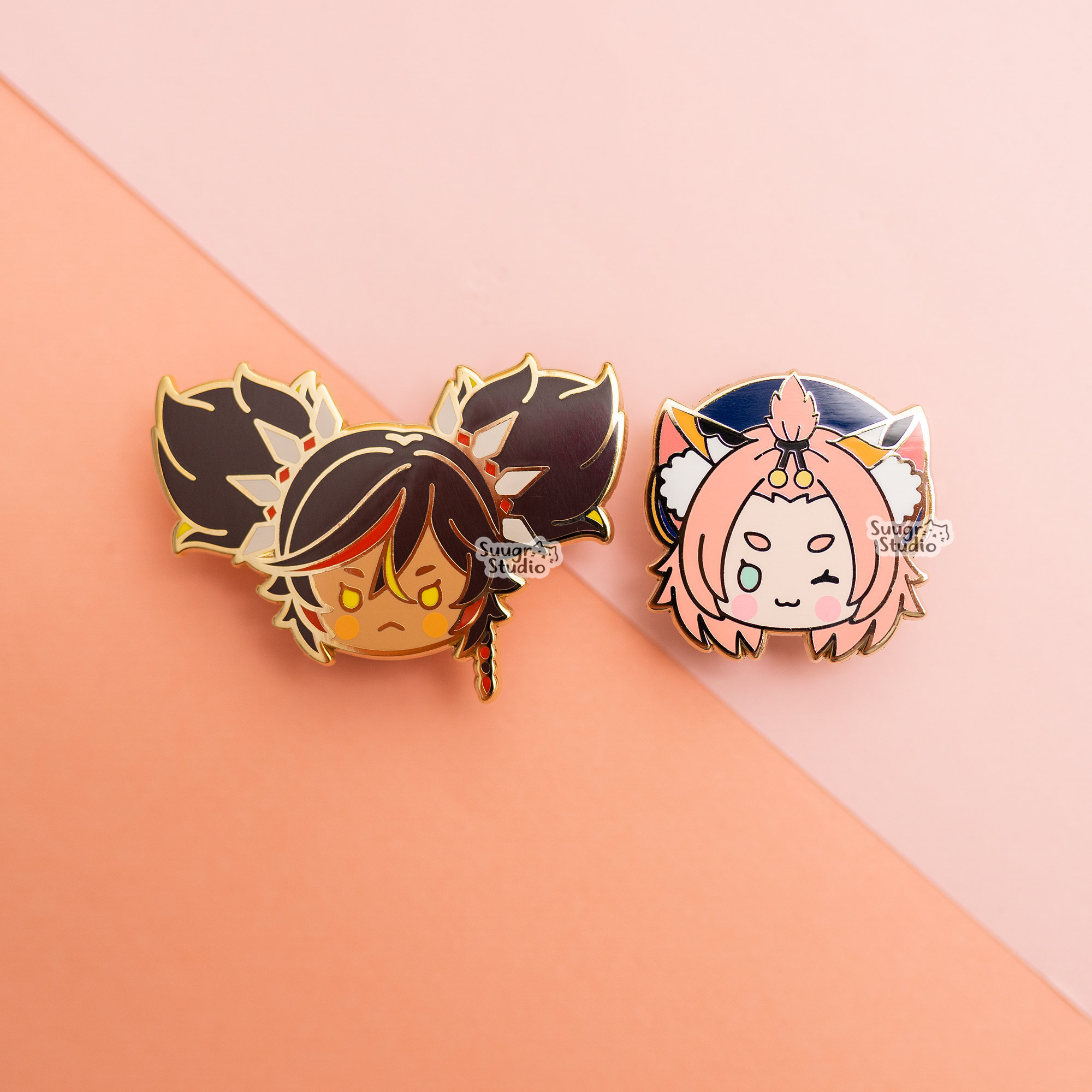 Genshin Impact Diona Xinyan Hard Enamel Pin Etsy India