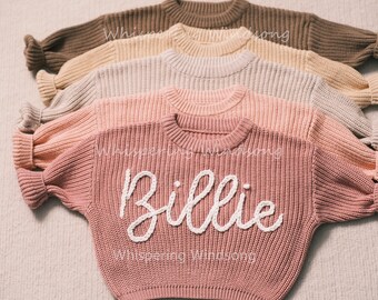 Cherished Custom Baby Sweaters: Personalize Their Name with Exquisite Embroidery