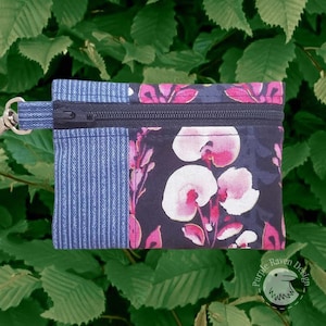 JoJo Pouch PDF Pattern - DIY Zippered Coin Purse with Keychain Clip - Easy Beginner Sewing Project - Instant Download - Scrap Buster