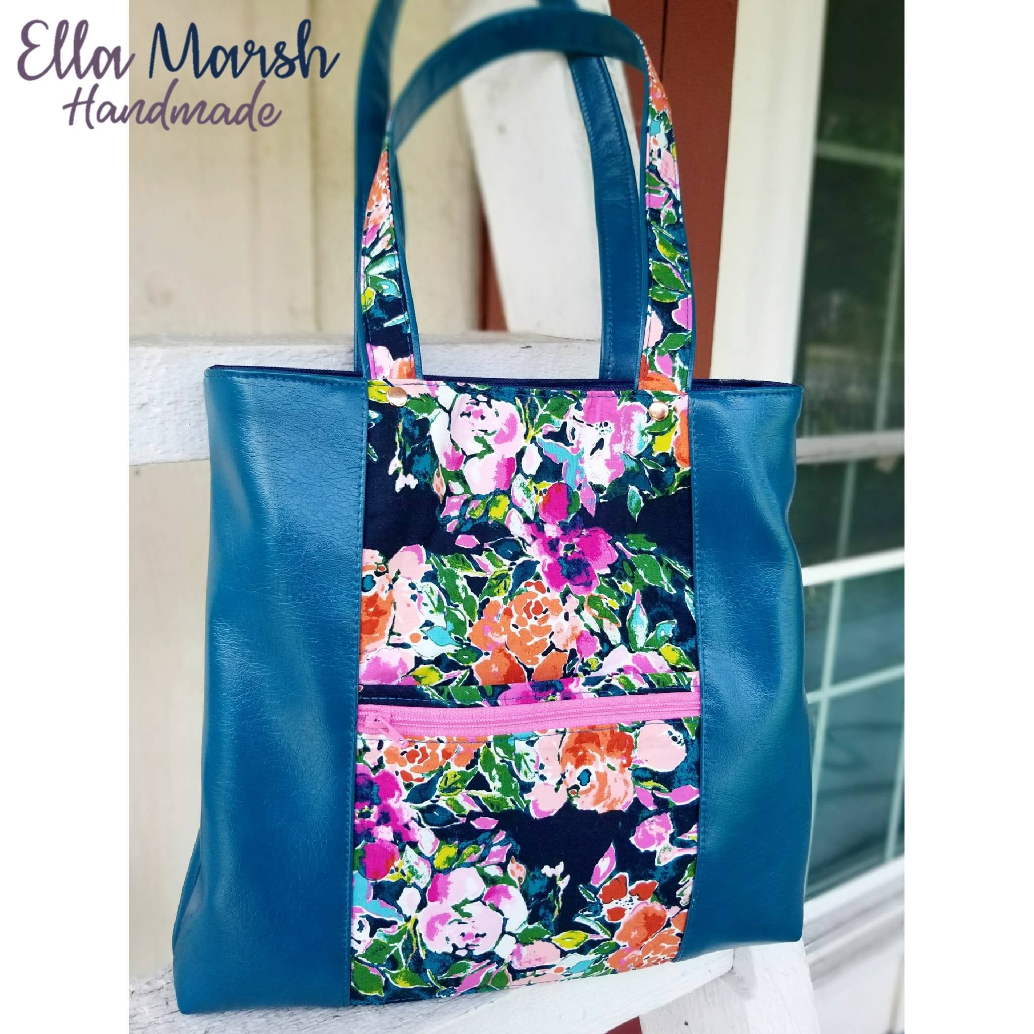 Josette Book Bag PDF Pattern - DIY Tote Bag - Easy Sewing Project ...