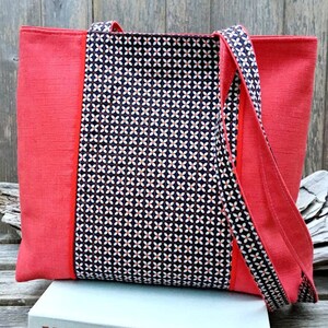 Josette Book Bag PDF Pattern - DIY Tote Bag - Easy Sewing Project ...