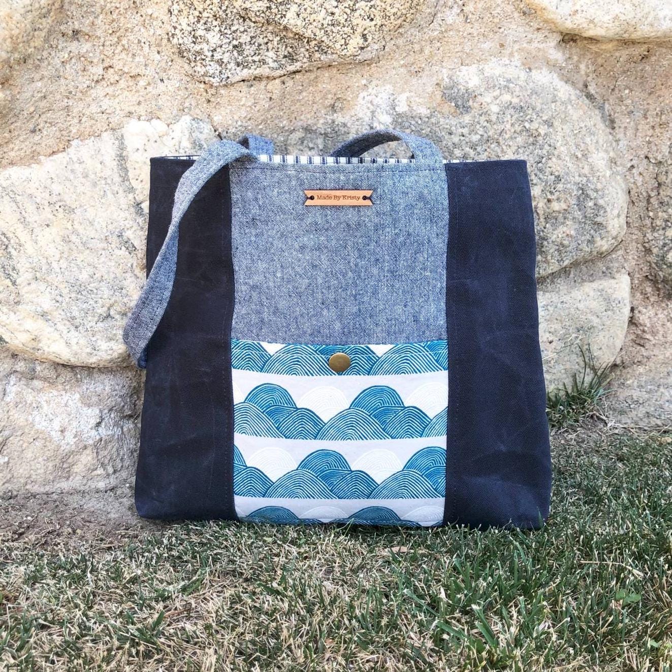 Josette Book Bag PDF Pattern - DIY Tote Bag - Easy Sewing Project ...