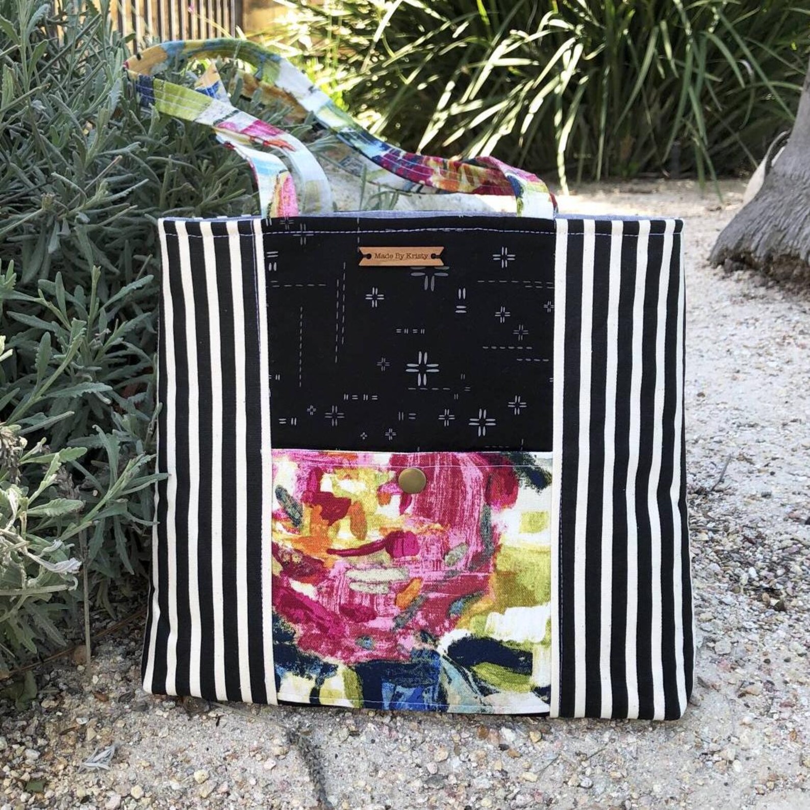 Josette Book Bag PDF Pattern - DIY Tote Bag - Easy Sewing Project ...