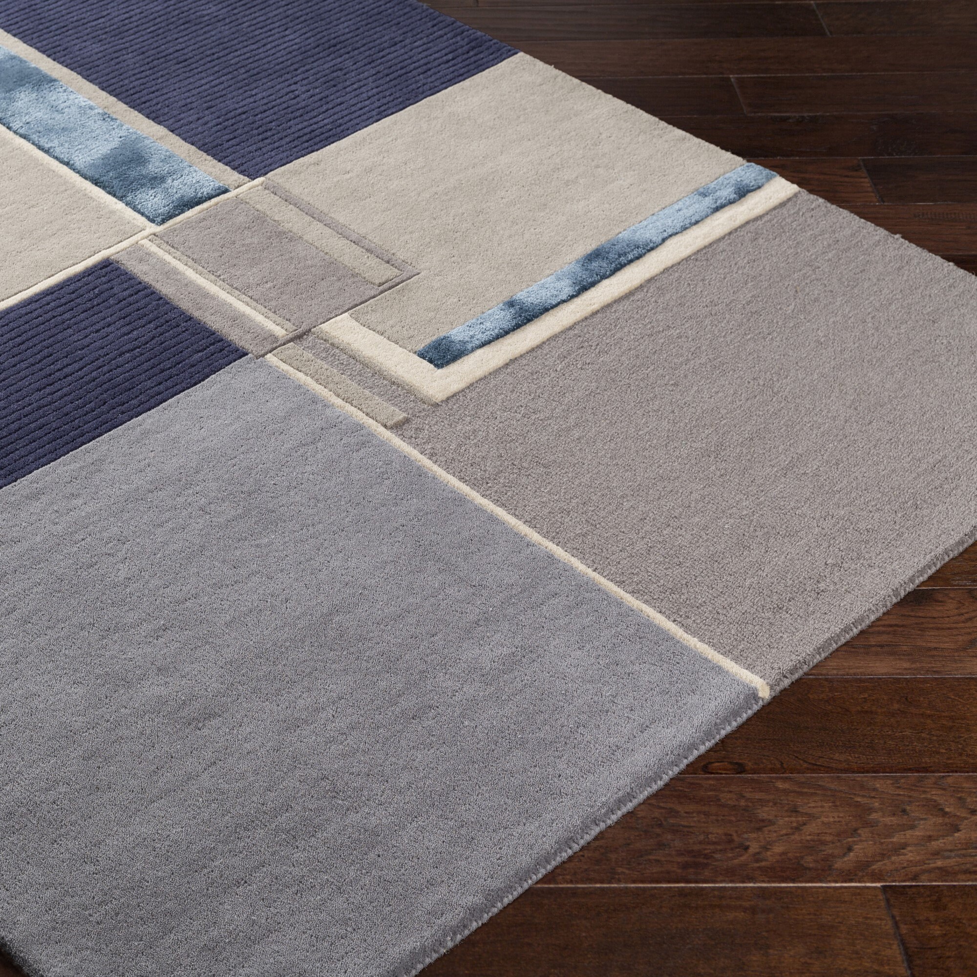 Surya 5x8 8x11 9x12 Mid Century 25256 Area Rug Handmade Etsy