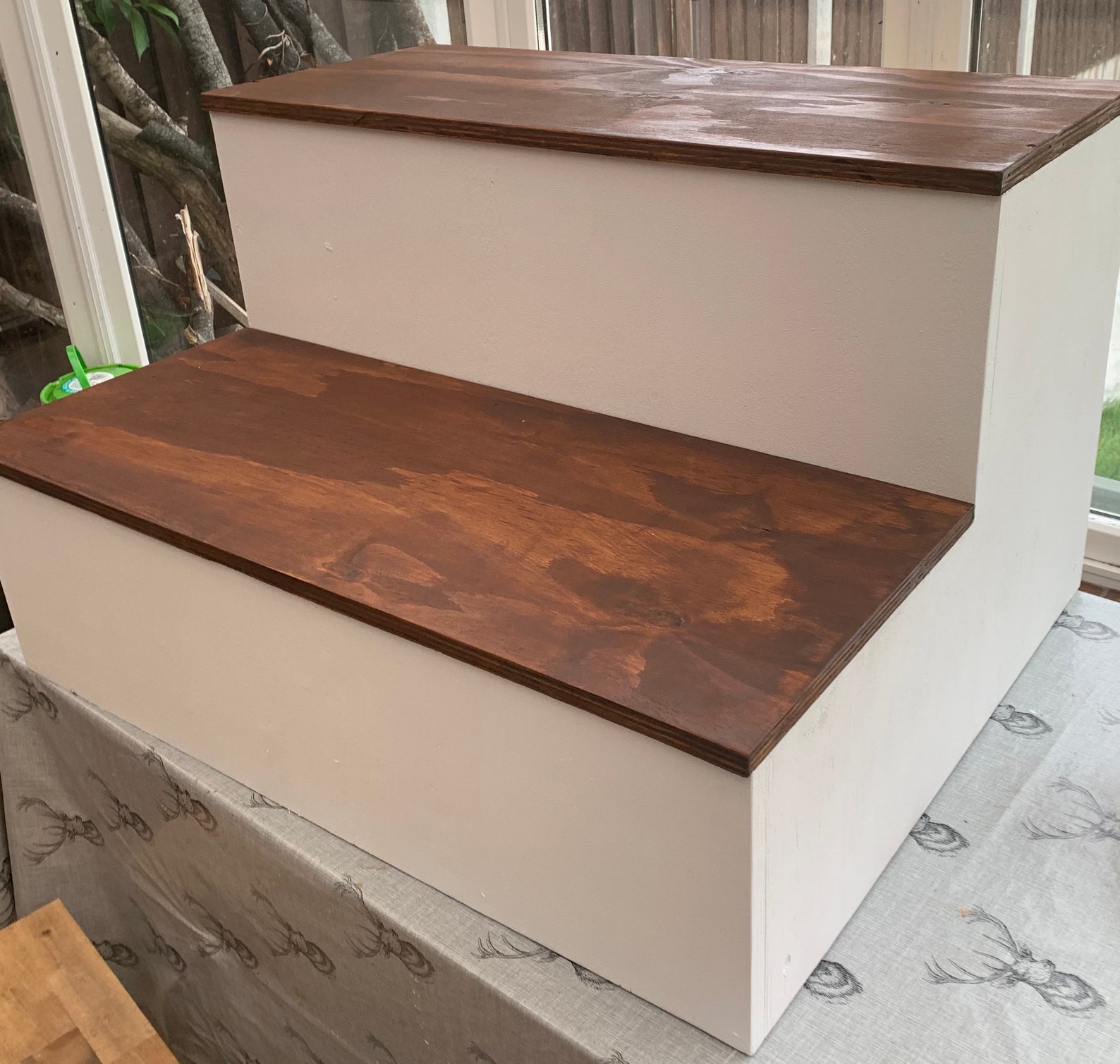 Custom dog steps with storage Etsy