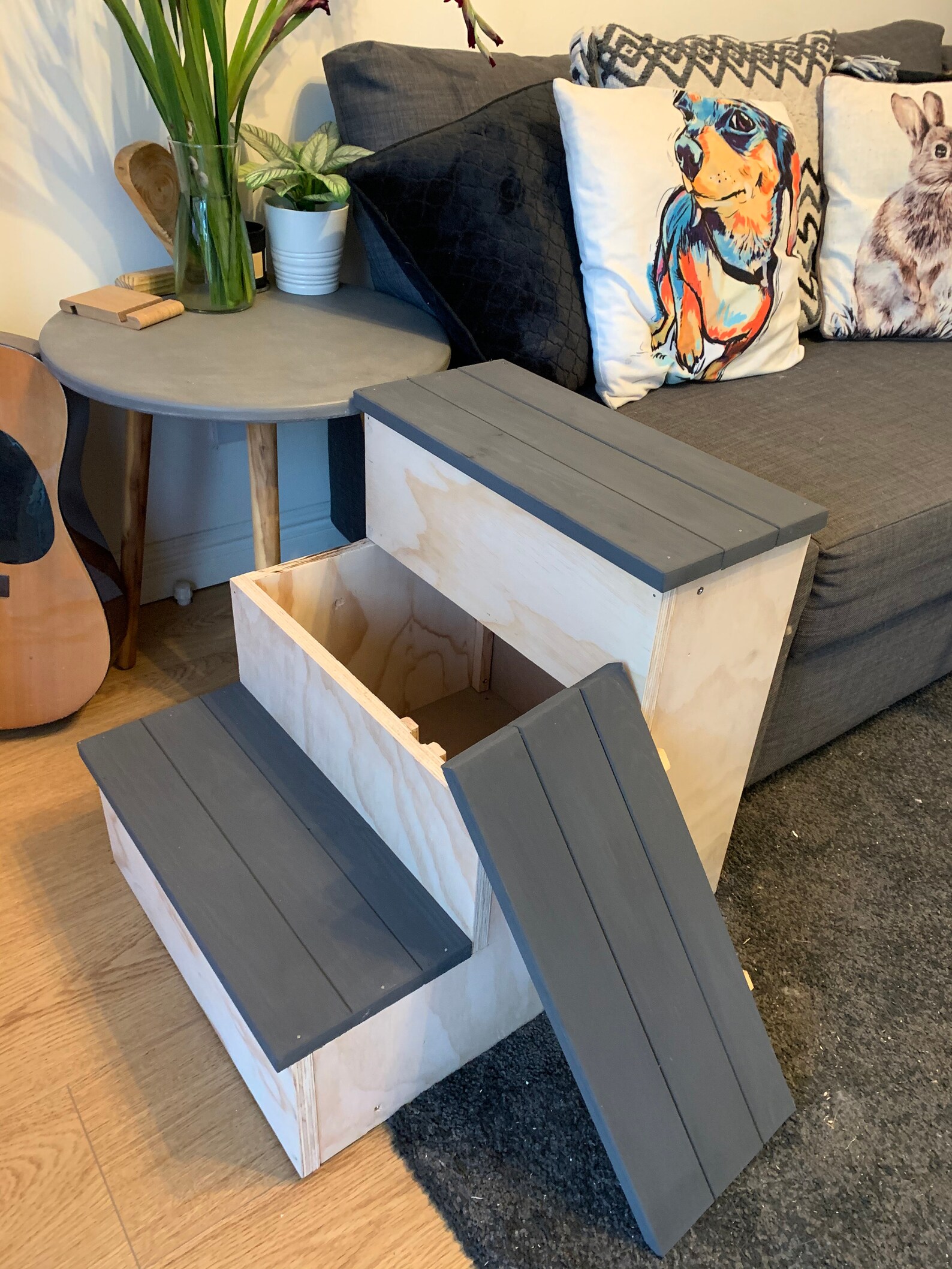 Custom dog steps with storage Etsy