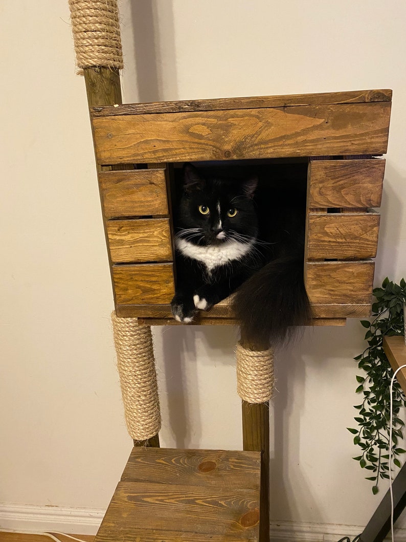 Pallet Wood Cat Tree Etsy UK