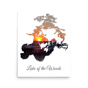 Lake of the Woods Sunset Poster