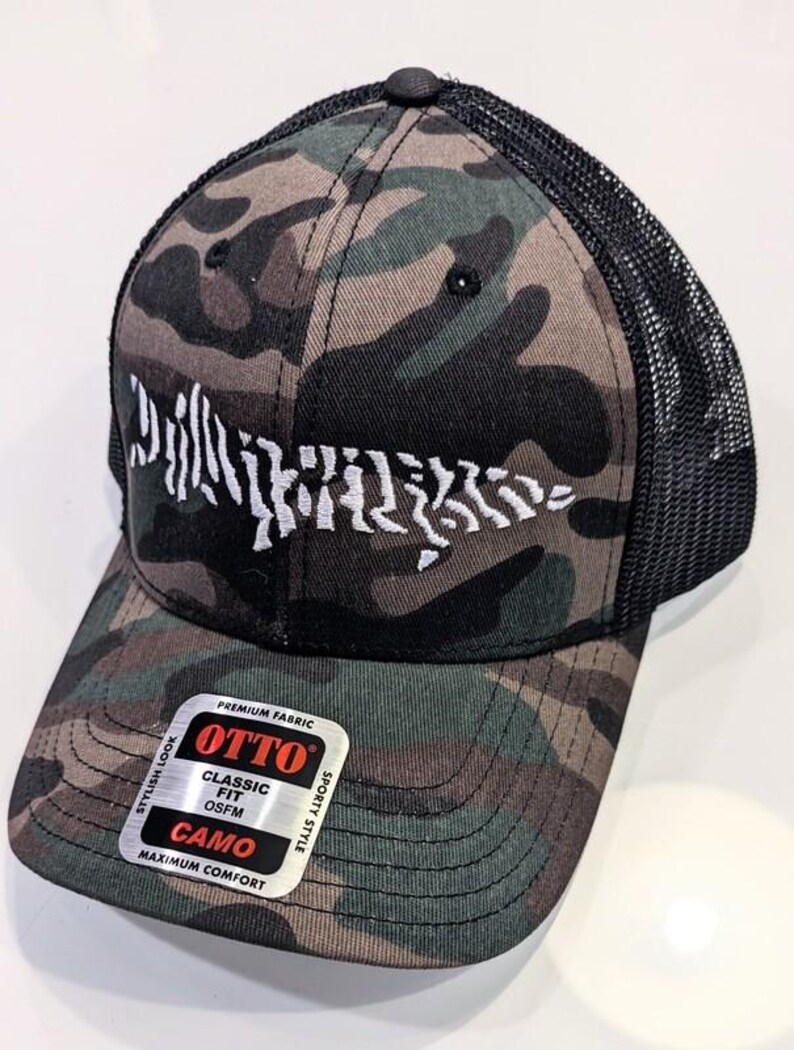 Musky Addicts Camo Trucker Etsy