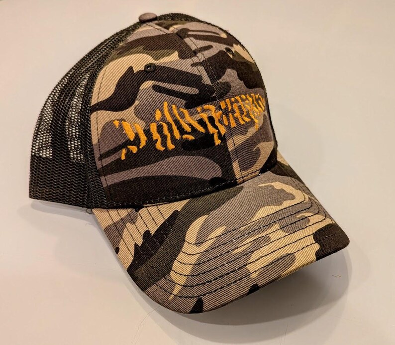 Musky Addicts Camo Trucker Etsy