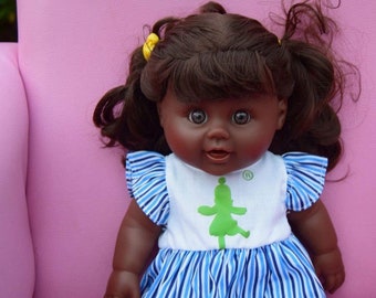 Afro African Black Sound Doll 12 '' Lovely Samantha Girl Doll 30cm