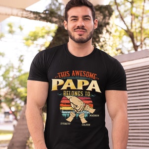 Best Father Ever T Shirt Best Dad Ever - Personalisiertes Geschenk Zum Geburtstag T-Shirt Dad To Be Shirt