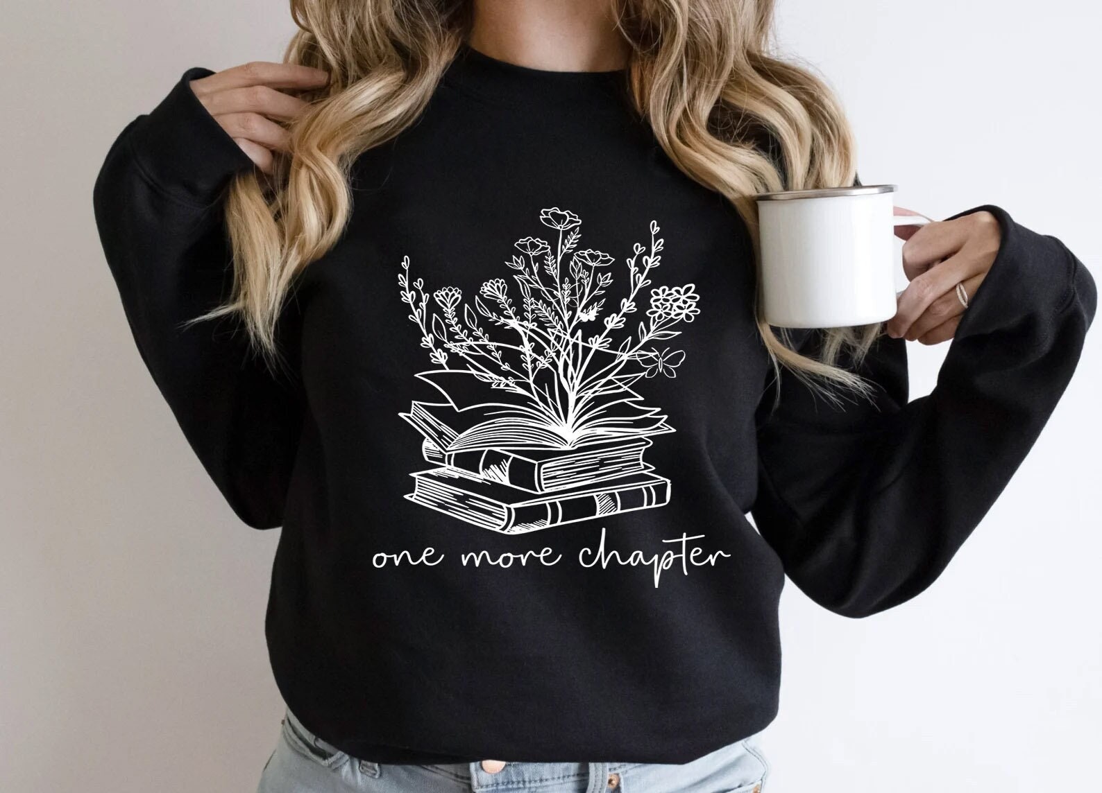 One More Chapter Sweatshirt, Book Sweatshirt, Banned Reading Books