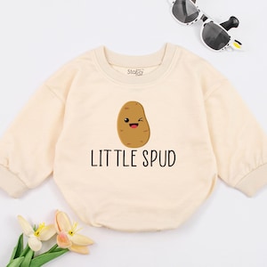 Little Spud Baby Romper, Potato Baby Gift, Vegan Baby Clothes, Farm Baby Outfit, Funny Foodie Baby Bodysuit, Vegetable Fruit SPUD MUFFIN