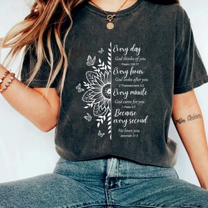 Sunflower Christian Shirt,Faith shirt, Christian Gifts for Women, Christian Shirts for Women, Christian Lovers Gifts, Jesus Christ Tee