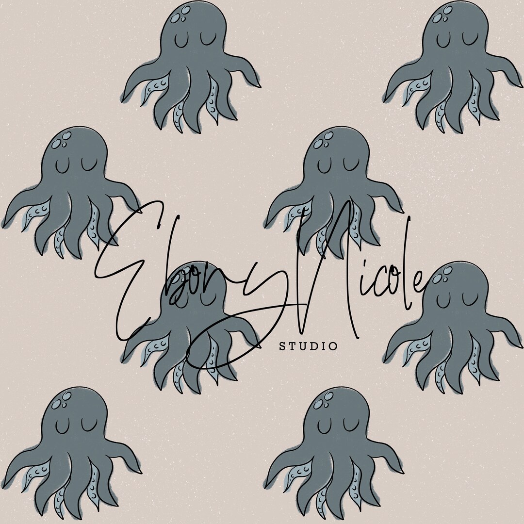 Octopus Seamless File, Octopus Repeat Pattern, Baby Capsule ...