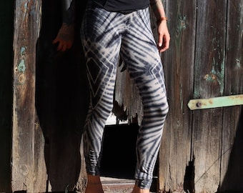 PANASIAM Leggings Batik Design | Goa Meditation Boho unique | Leisure leggings, yoga leggings, sports leggings with abstract pattern unisex