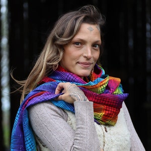 PANASIAM Batikdesign Halsduk - Huvudduk, Bandana, Halsduk, Babysjal, Multifunktionell Halsduk, 100% Naturlig Viskos - Unika Stämplade Mönster