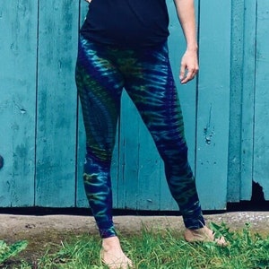 PANASIAM Leggings Batik Design | Leisure leggings, yoga leggings, sports leggings with abstract pattern unisex | Goa Meditation Boho unique
