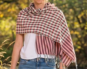 PANASIAM Authentic Cambodian Krama Scarf – Handwoven Cotton Bandana, Traditional Multipurpose Scarf, Headwrap, Unisex Lightweight Wrap