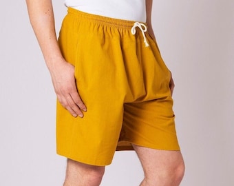PANASIAM Shorts Bahama, kurze Freizeithose, Sommerhose, Strandshort, kurze Relaxhose, Outdoorhose, Sweatshorts mit 2 Taschen, 100% Baumwolle