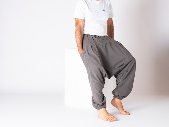 Jongens instapbroek van zachte viscose - hemelblauw/wolwit gedessineerd