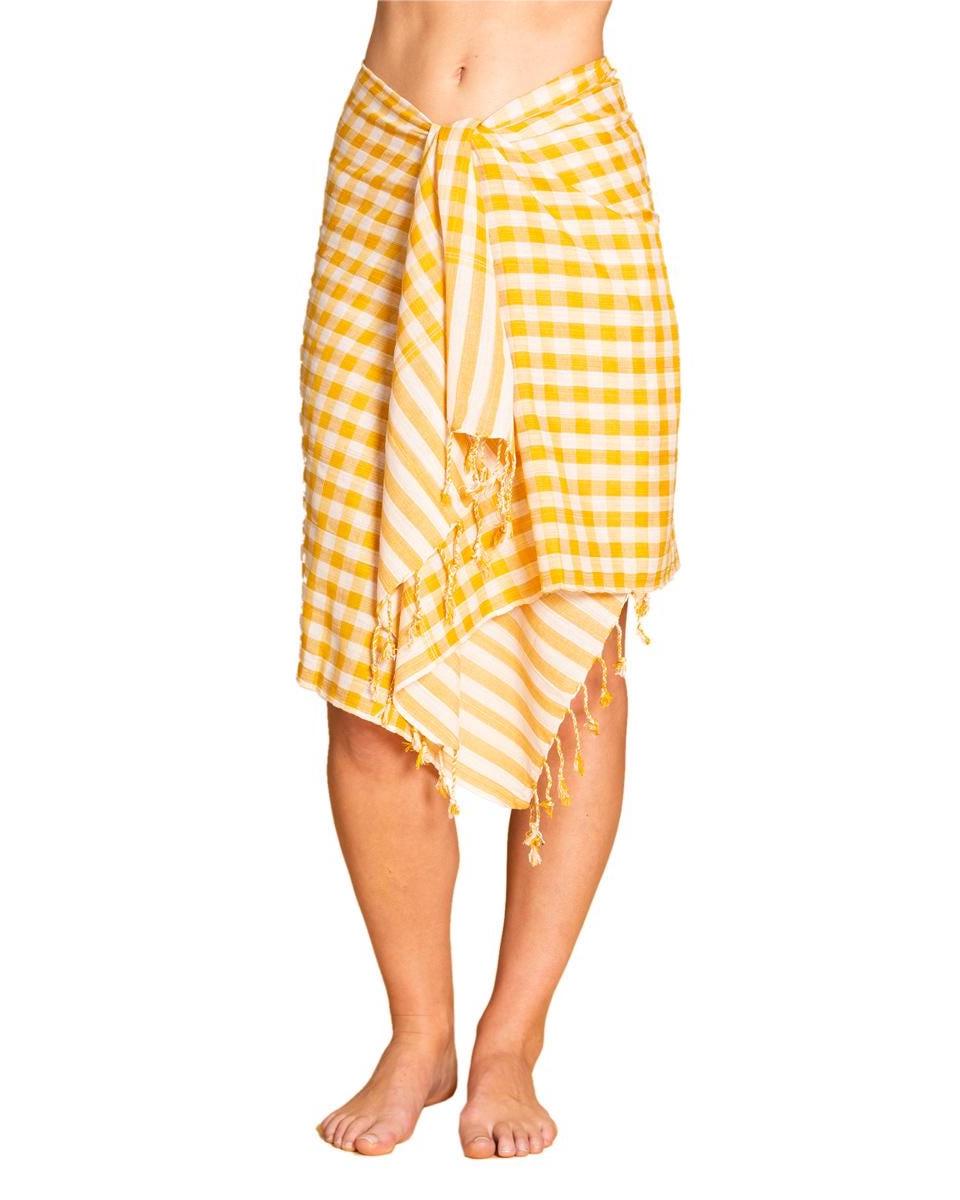 Sarong Sjaal Katoen - Cocon Exclusives - Fishes Blue - Cocon Utrecht