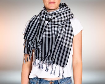 PANASIAM Original Cambodian Krama Scarf – Handwoven 100% Cotton Multi-Use  Bandana, Headscarf Wrap Handcrafted Cloth, Tablecloth, Sauna