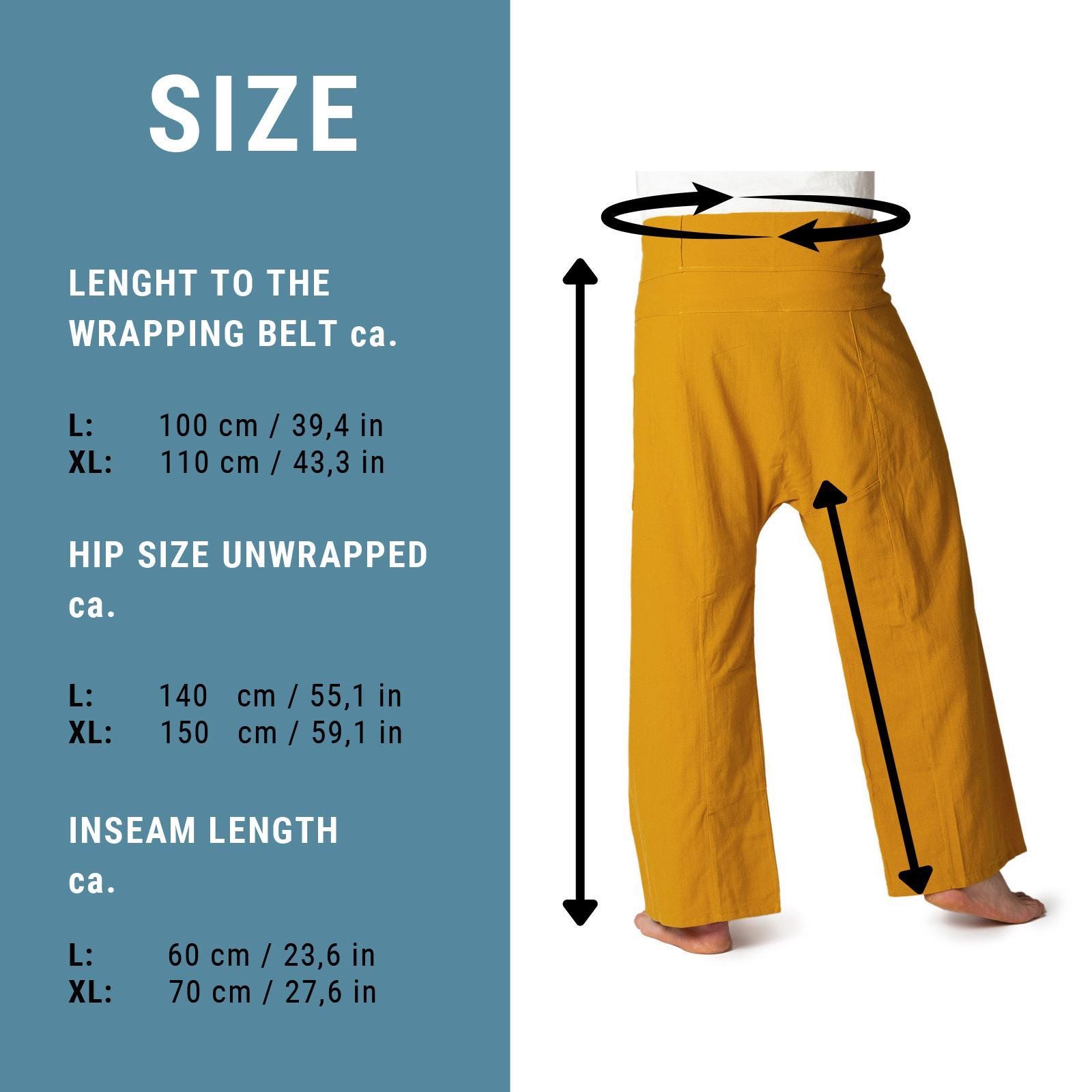 Pantalon De Pêcheur Thaïlandais En Coton 100% - Confortable Et Polyvalent Pour Homme Et Femme