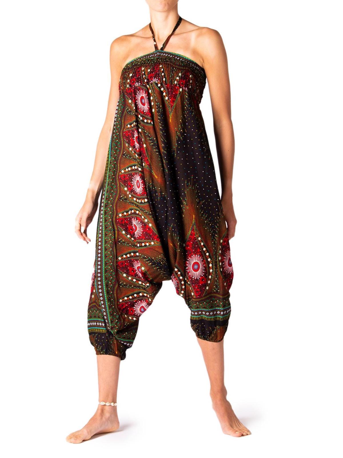 PANASIAM Aladdin-broek effen Zwart XL