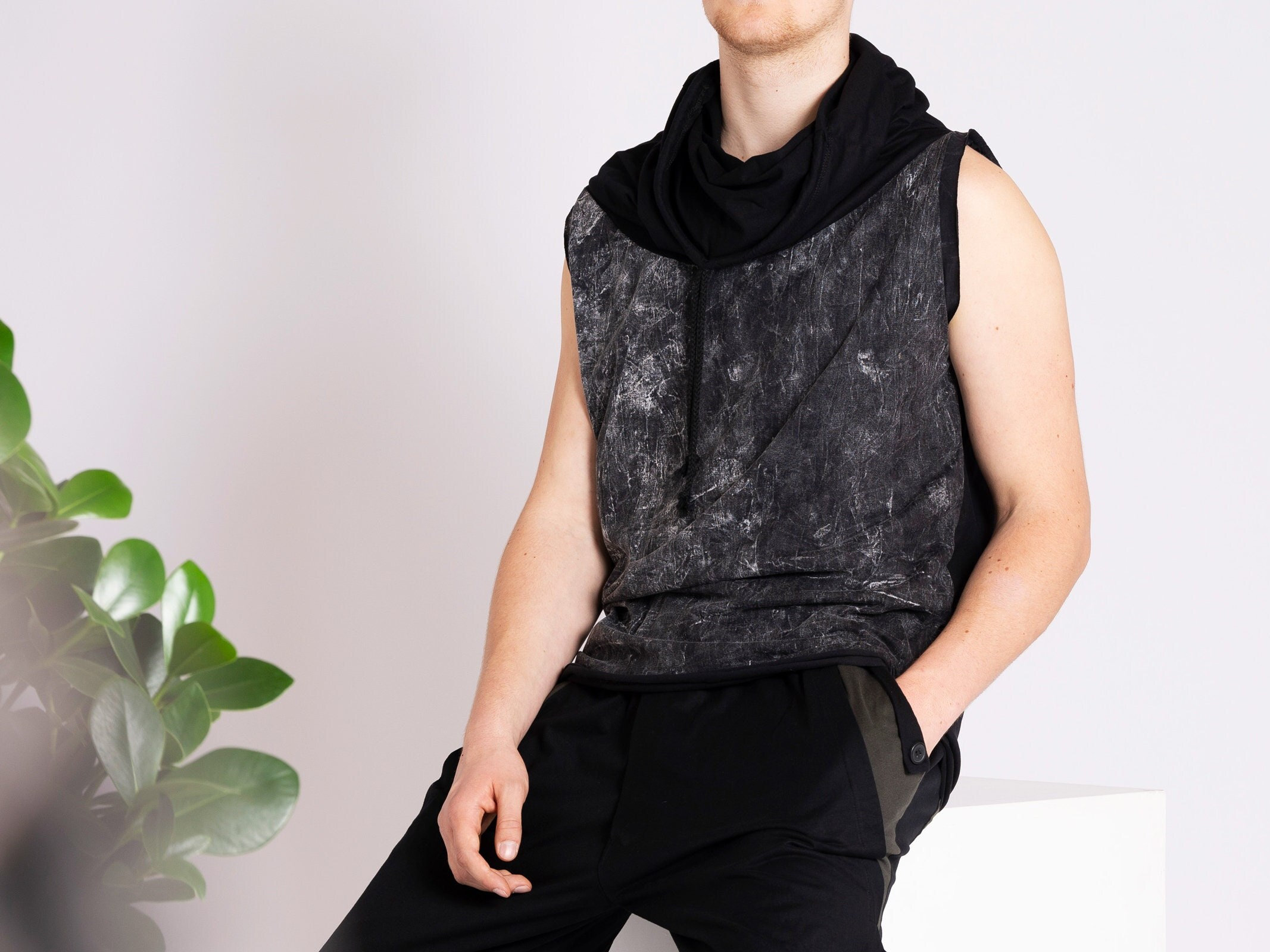 No sleeve workout hoodie deals