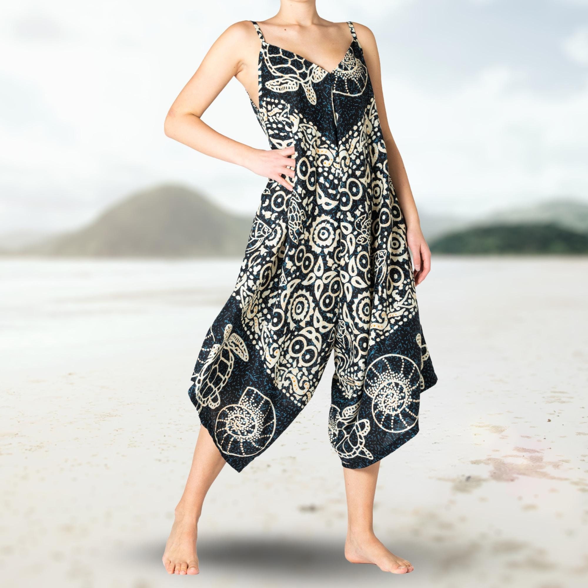 PANASIAM Jumpsuit ATLANTIC – Flowy Spaghetti Strap Jumpsuit, Wide