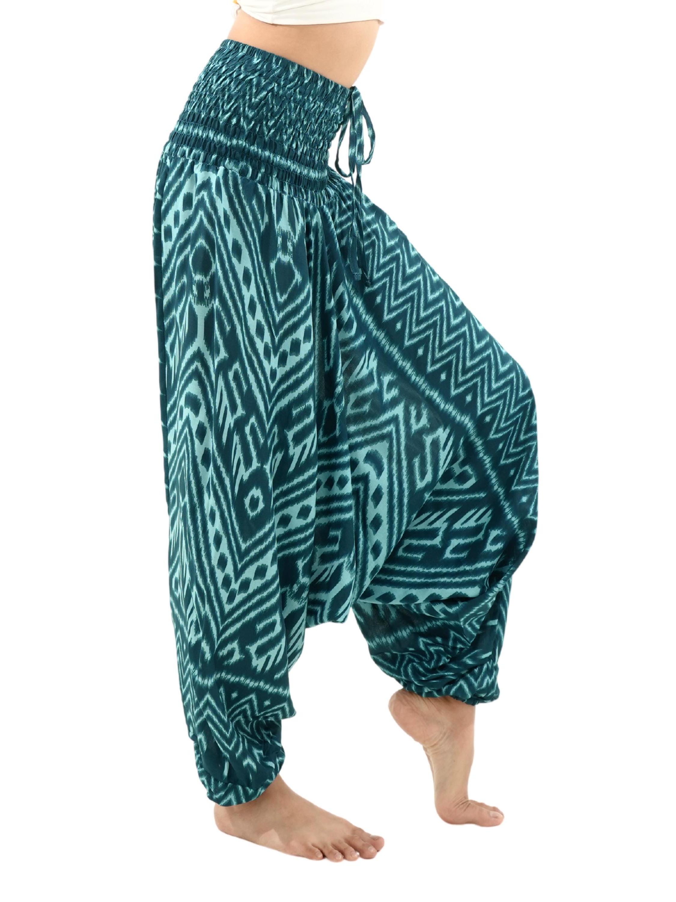 PANASIAM Aladin Pantaloni Morbidi In Viscosa, Unisex, Taglia Unica (S-M), Lunghezza 100 Cm, Stile Unico - 2
