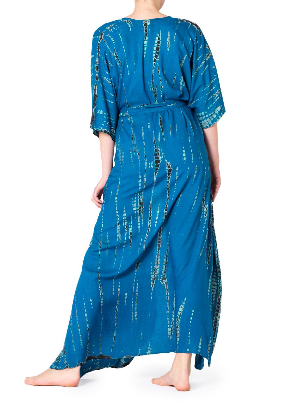 Copricostume Lungo Da Donna In Stile Kimono Tie-dye, Copricostume Da - 11