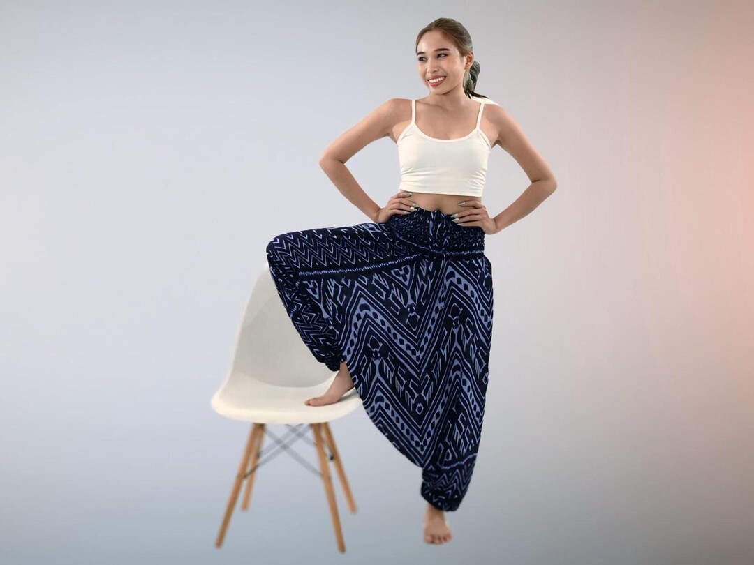 PANASIAM Aladin Pants, AeOrnament V2-Schwarz XL