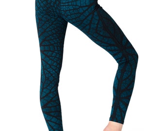 PANASIAM Batik Leggings Mit Blattmuster – Handgefertigt, Weich, Perfekt Für Yoga & Freizeit