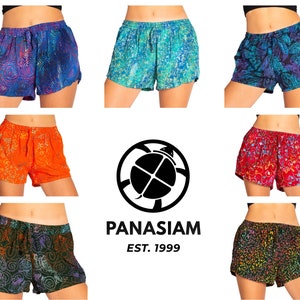 SHORTS Batik Design 100% natürliche Viskose verschiedene Muster & Farben zwei Hosentaschen fair produziert Bild 2